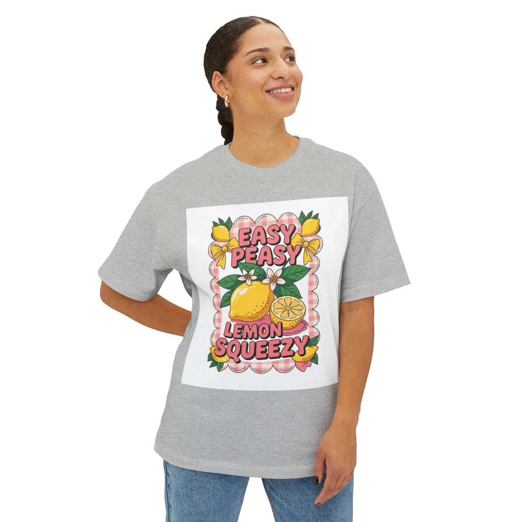 Easy Peasy Lemon Squeezy Tee | Lemon Graphic Shirt
