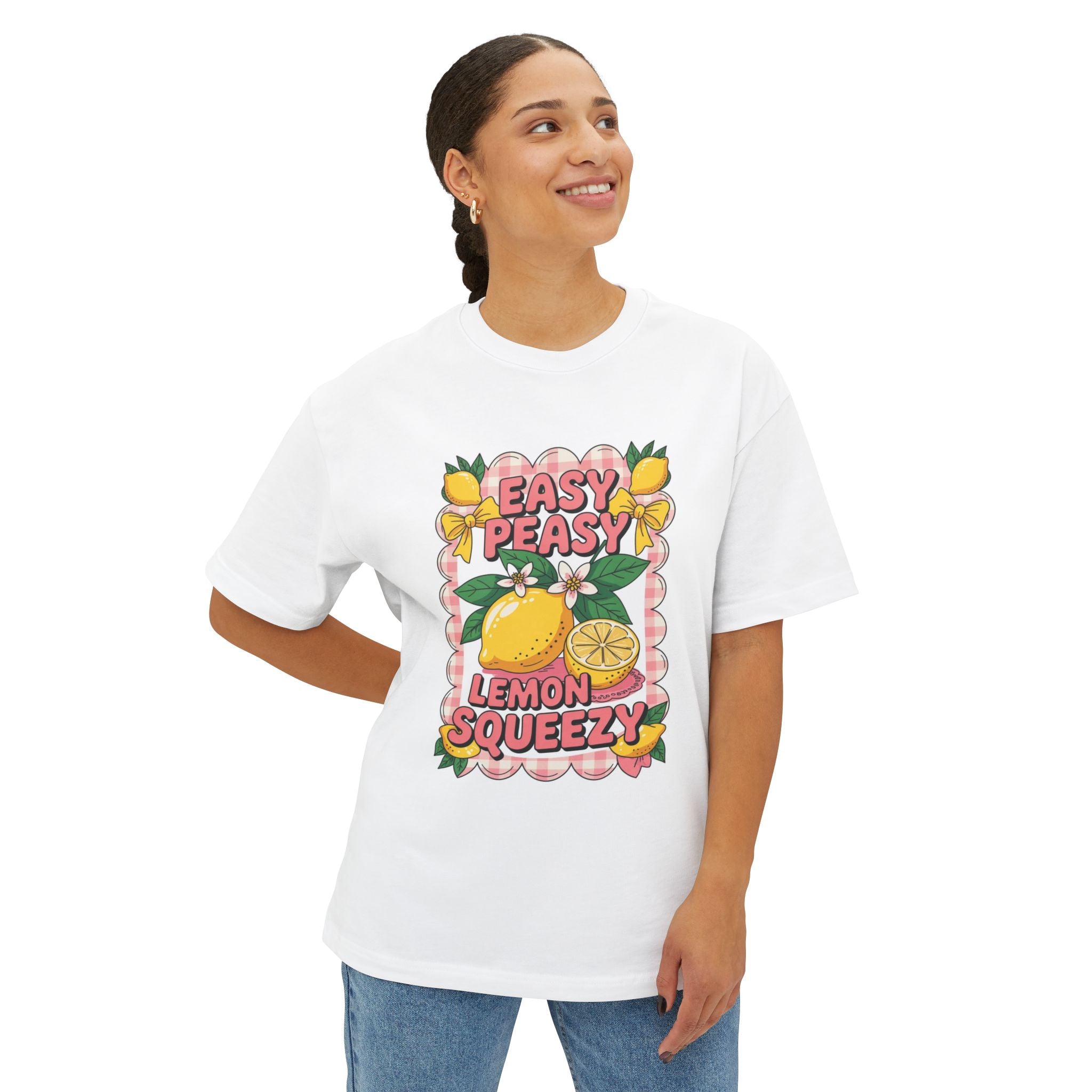 Easy Peasy Lemon Squeezy Tee | Lemon Graphic Shirt