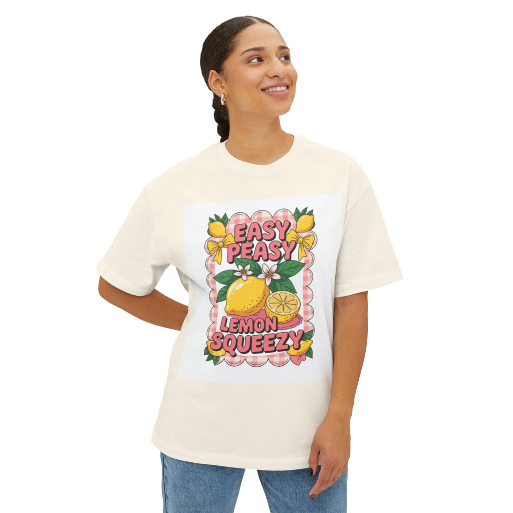 Easy Peasy Lemon Squeezy Tee | Lemon Graphic Shirt