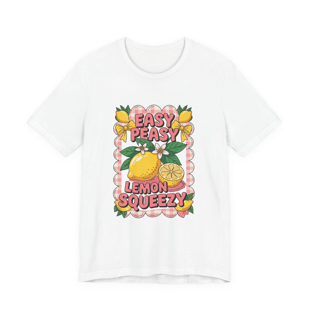 Easy Peasy Lemon Squeezy T-Shirt — Retro Citrus Graphic Tee