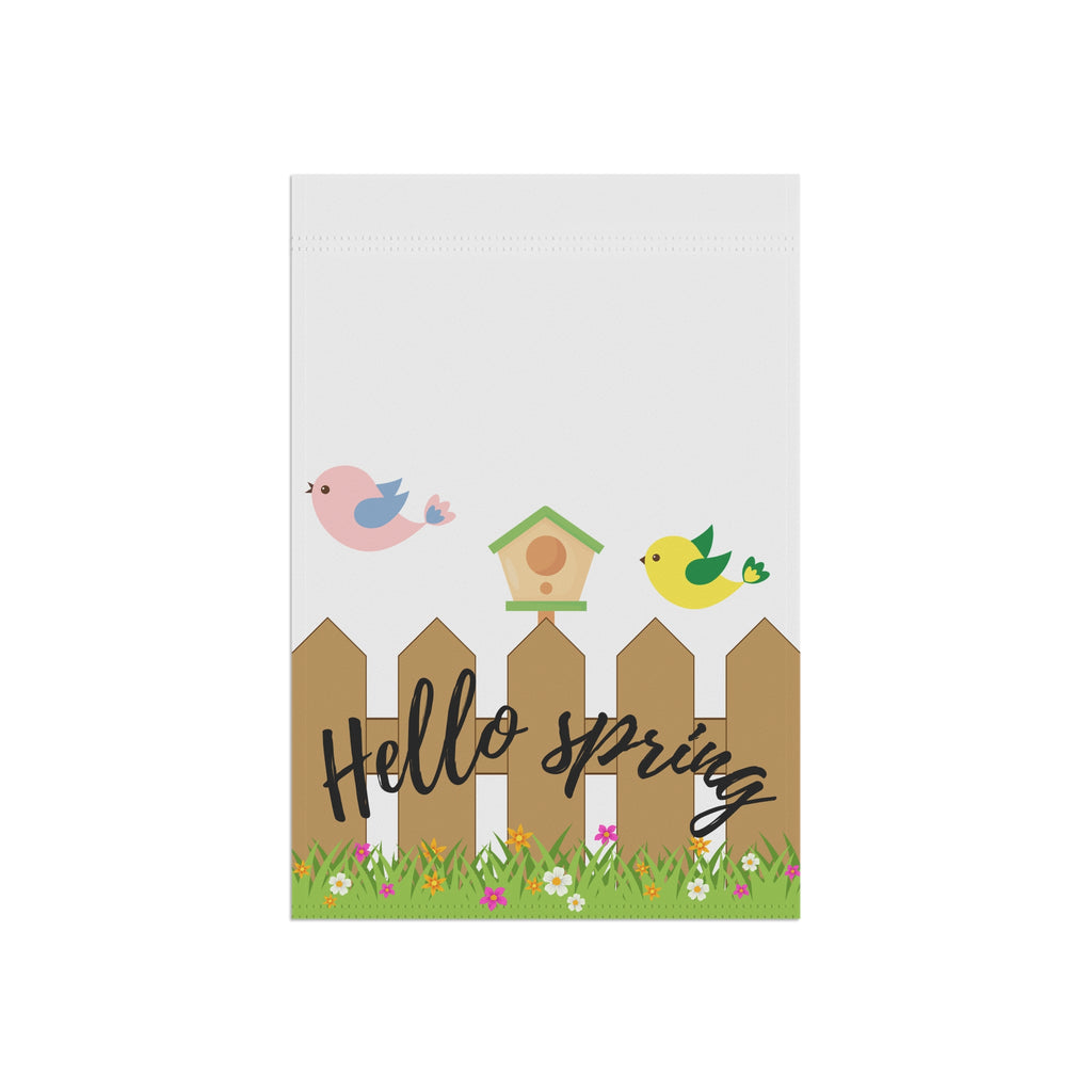 Hello Spring garden flag | House banner