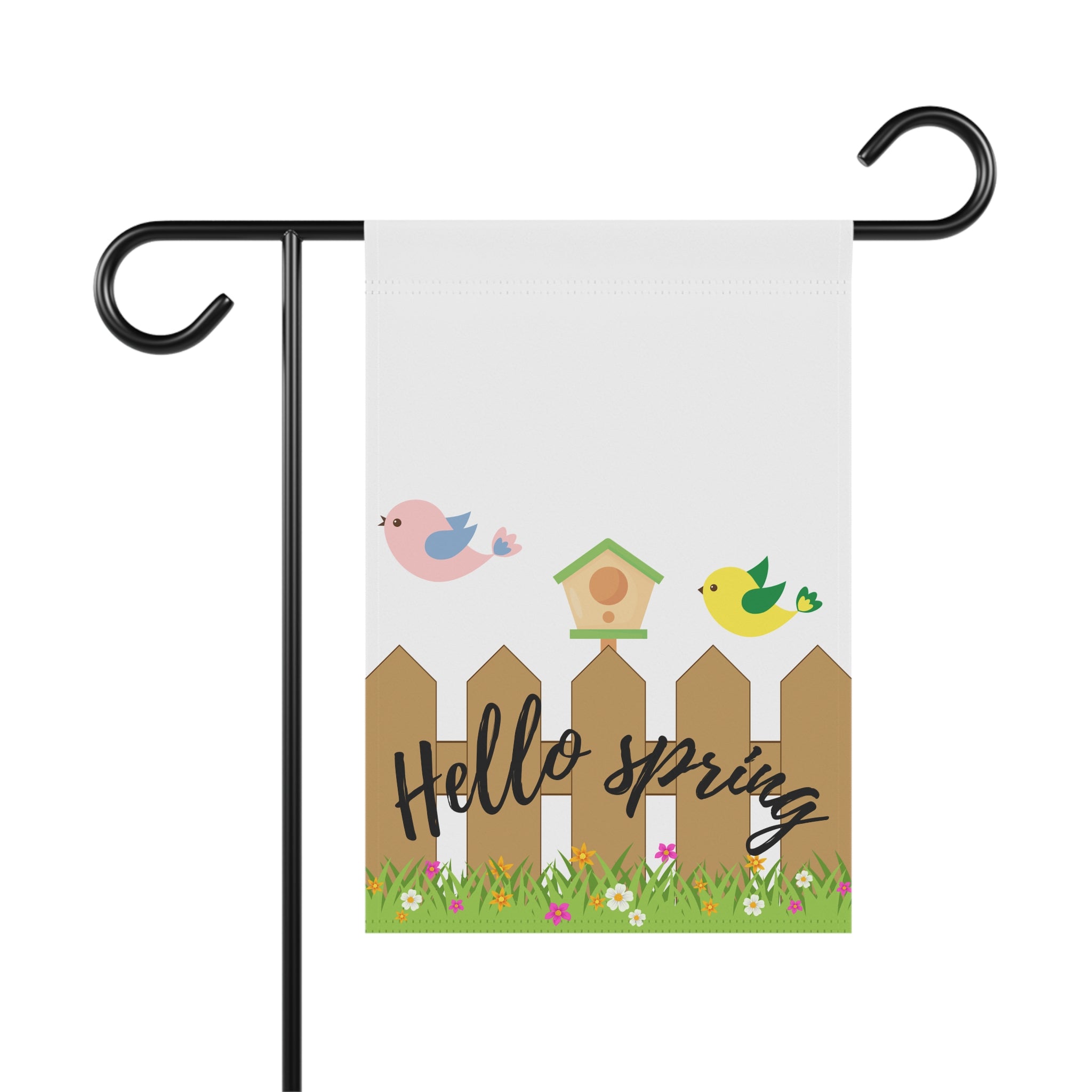 Hello Spring garden flag | House banner