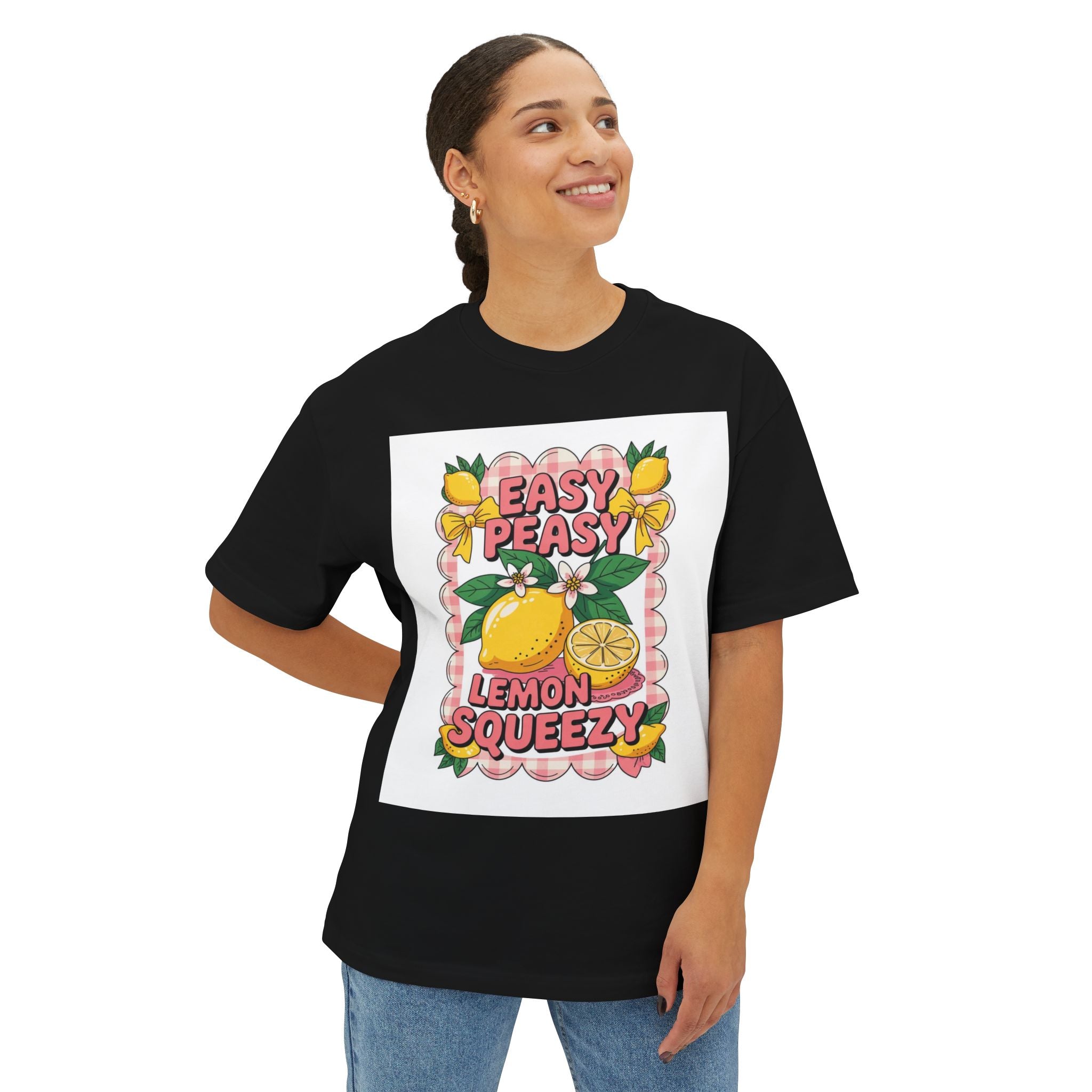 Easy Peasy Lemon Squeezy Tee | Lemon Graphic Shirt