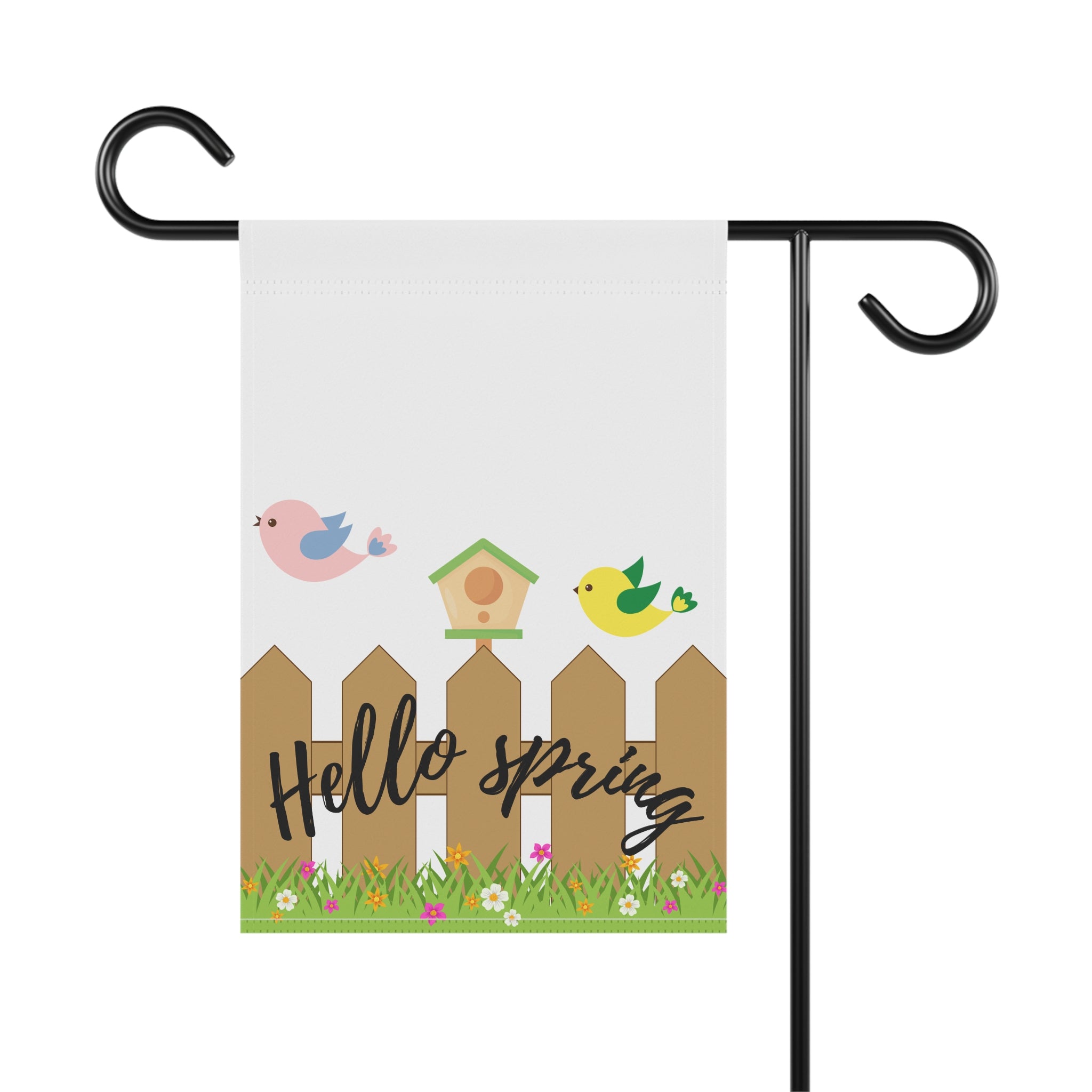 Hello Spring garden flag | House banner