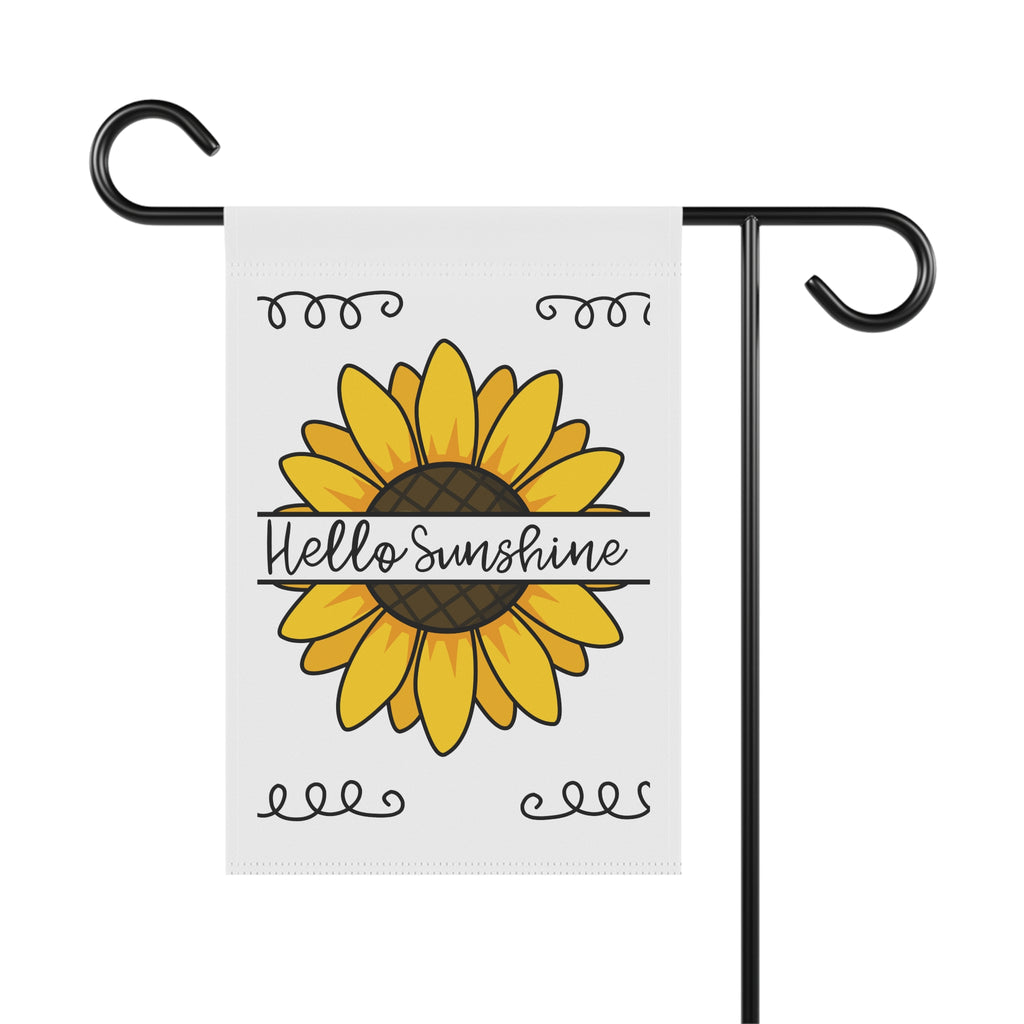 Hello Sunshine Sunflower Garden Flag | House Banner